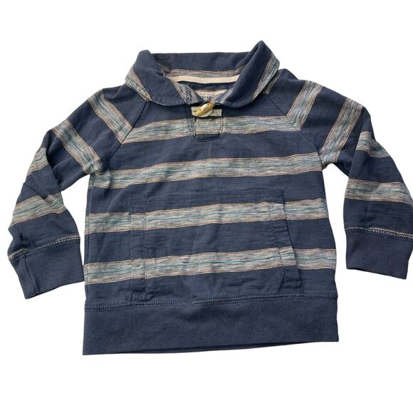 Genuine Kids by Oshkosh Infant Boys Pullover Stripe Blue Gray Size 3T GUC - Picture 9 of 9